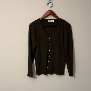 IC COLLECTION Dark Button-Down Shirt